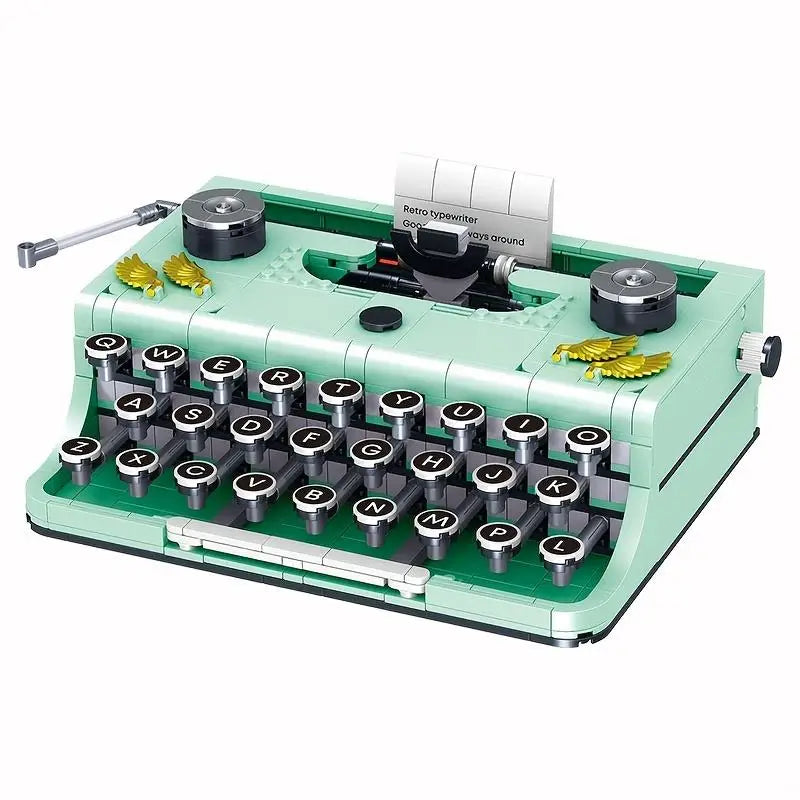820PCS Retro Typewriter Micro Building Block Set by HitMyNeed