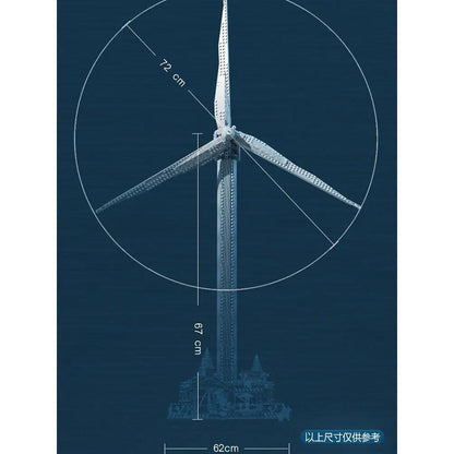844-Piece Vestas Wind Turbine Building Block Set by HitMyNeed