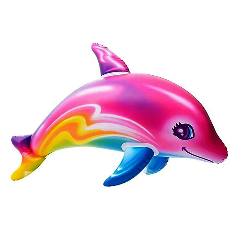 85cm Colorful Inflatable Dolphin Pool Float for Kids by HitMyNeed
