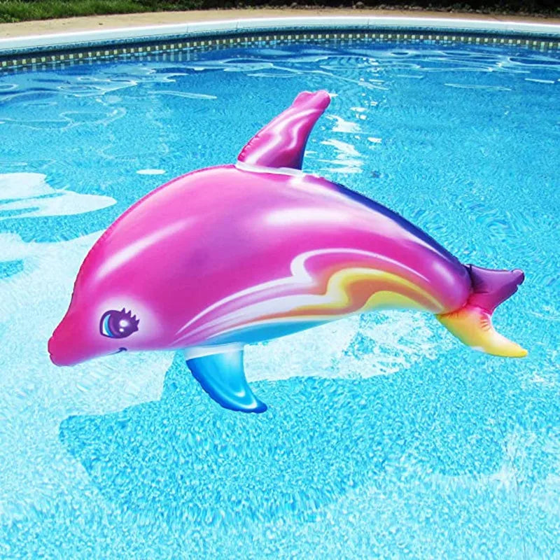 85cm Colorful Inflatable Dolphin Pool Float for Kids by HitMyNeed