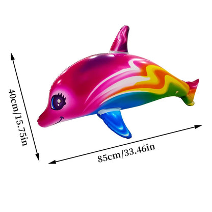 85cm Colorful Inflatable Dolphin Pool Float for Kids by HitMyNeed