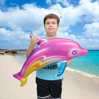 85cm Colorful Inflatable Dolphin Pool Float for Kids by HitMyNeed