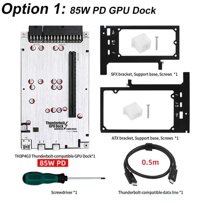 85W PD Thunderbolt GPU Dock with ATX/SFX PSU Case by HitMyNeed