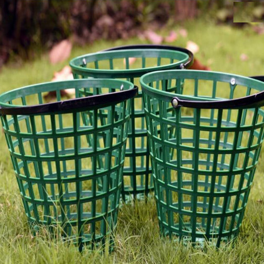 Green Golf Ball Basket with Carry Handle