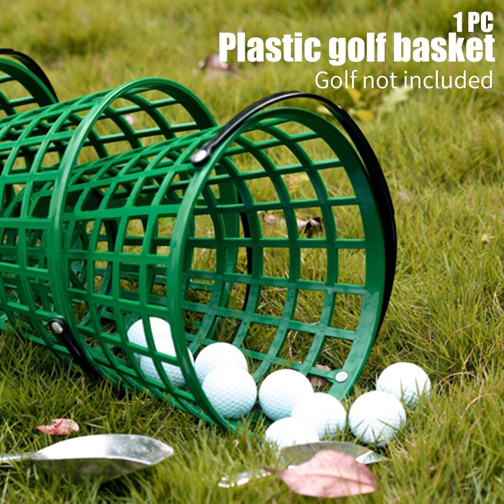 Green Golf Ball Basket with Carry Handle