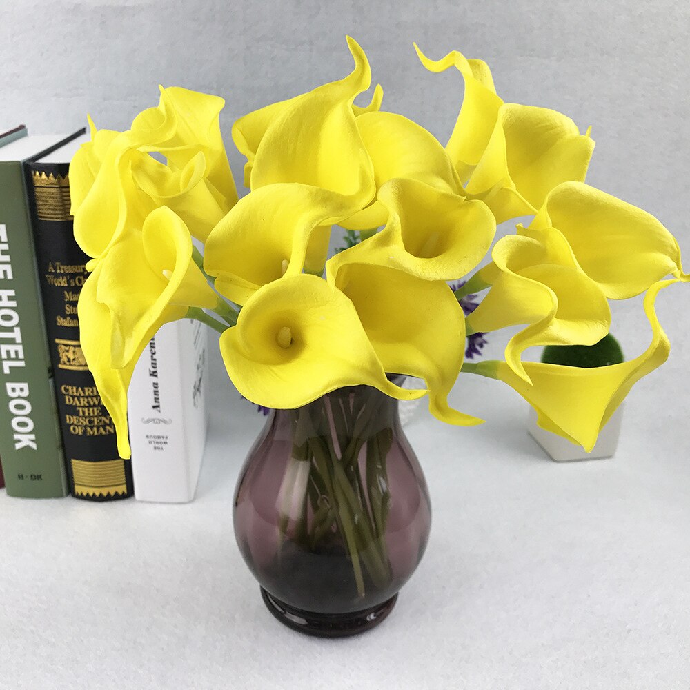 3D Artificial Calla Lily Stems, 10pcs Bouquet Set