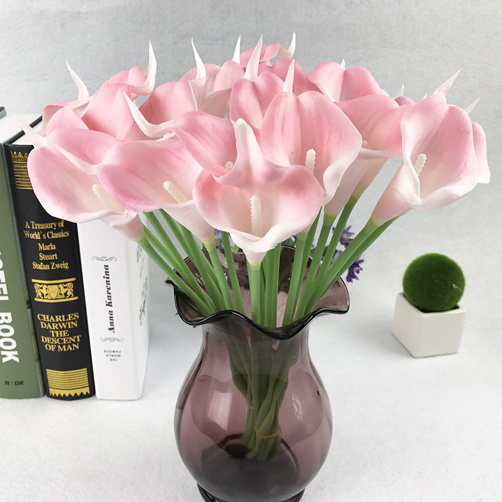 3D Artificial Calla Lily Stems, 10pcs Bouquet Set
