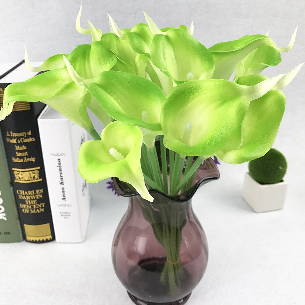 3D Artificial Calla Lily Stems, 10pcs Bouquet Set