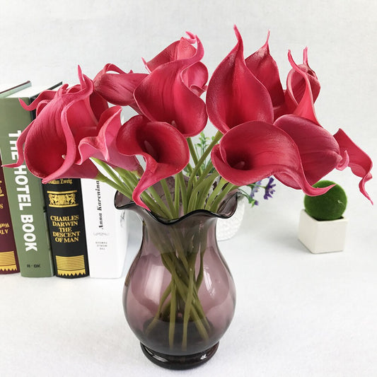 3D Artificial Calla Lily Stems, 10pcs Bouquet Set
