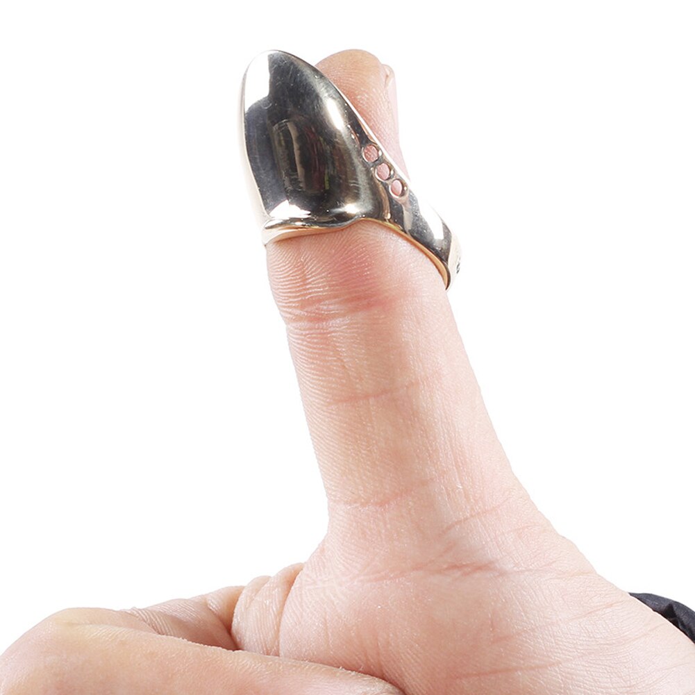 Brass Archery Thumb Ring with Pad and String