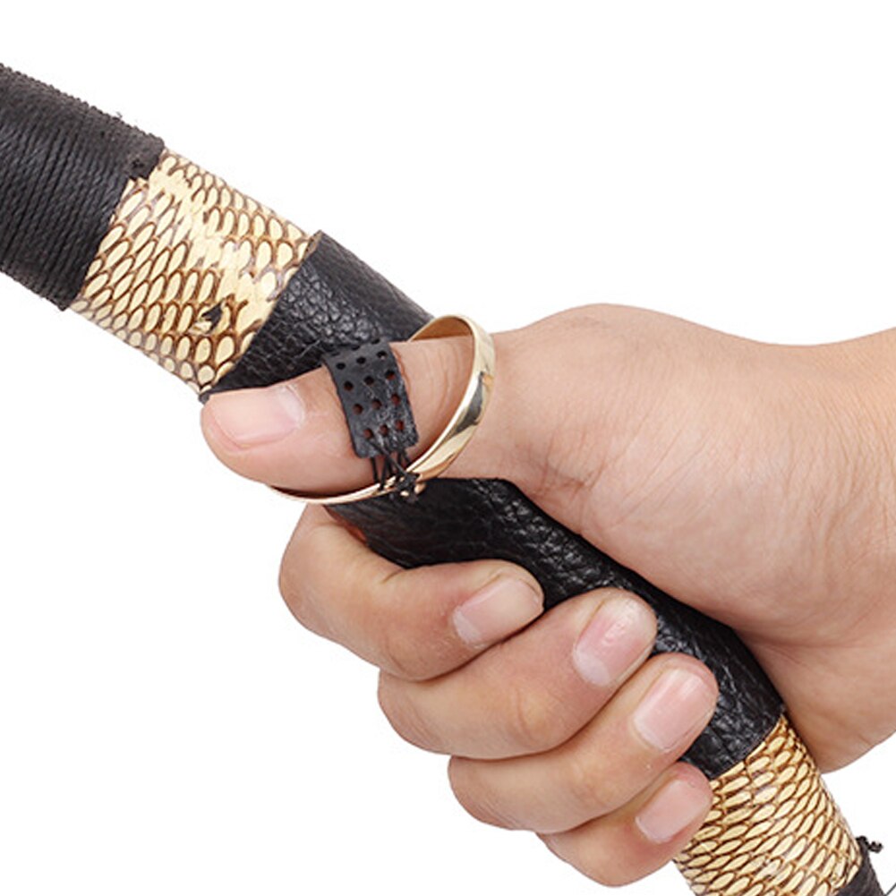 Brass Archery Thumb Ring with Pad and String