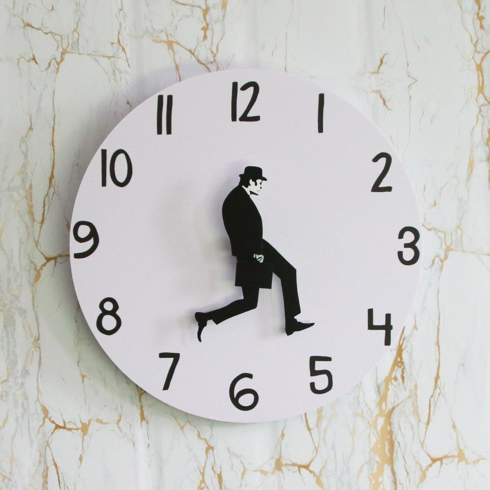 Ministry of Silly Walk Silent Wall Clock 30cm