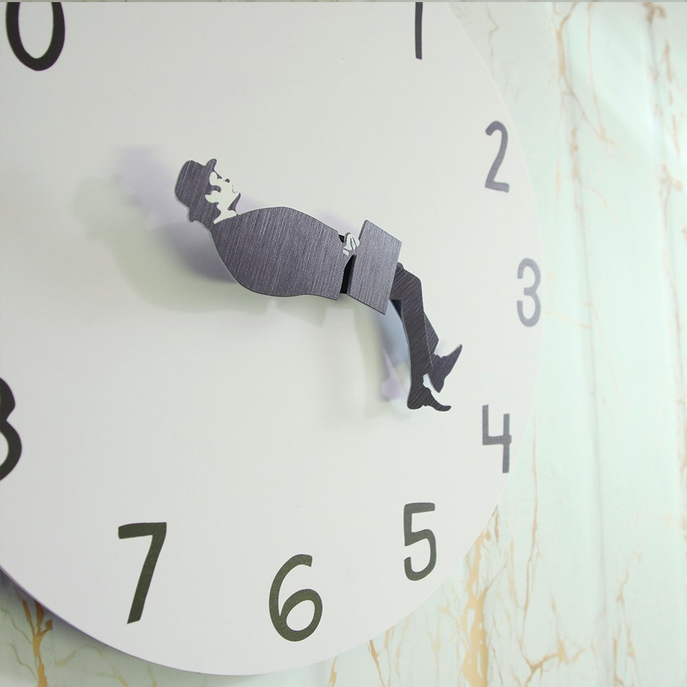 Ministry of Silly Walk Silent Wall Clock 30cm