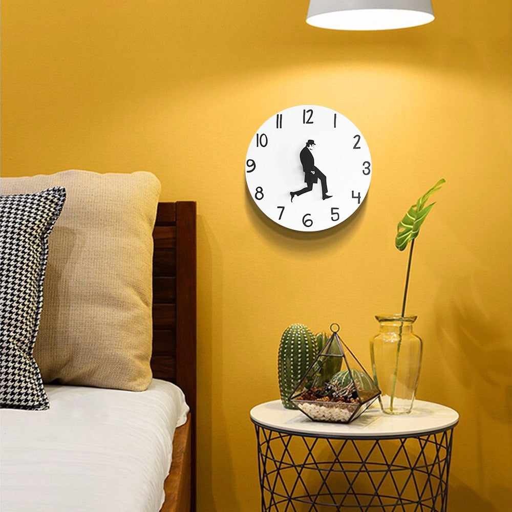 Ministry of Silly Walk Silent Wall Clock 30cm