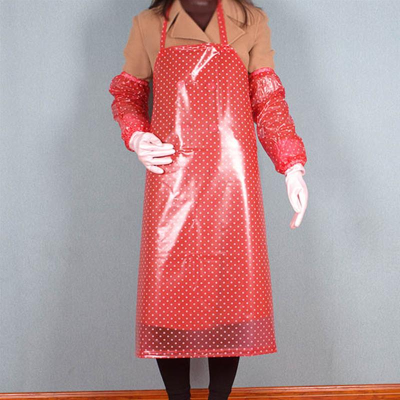 PVC Long Sleeve Household Cleaning Apron