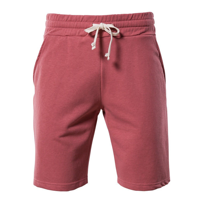 100% Cotton Men's Drawstring Shorts with Pockets
