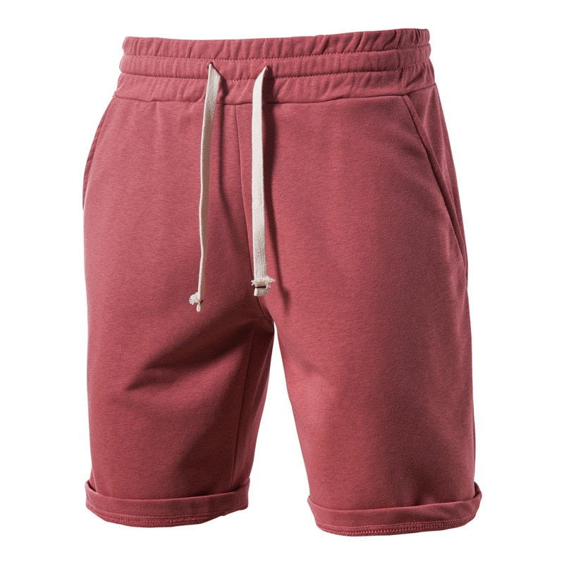 100% Cotton Men's Drawstring Shorts with Pockets