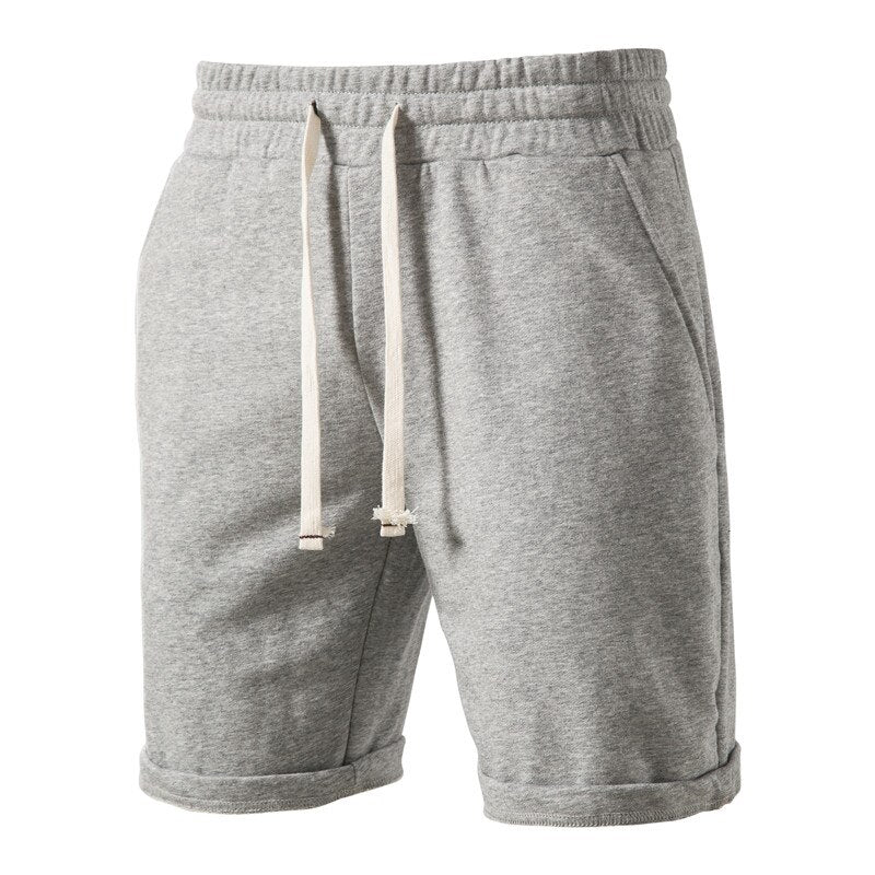 100% Cotton Men's Drawstring Shorts with Pockets