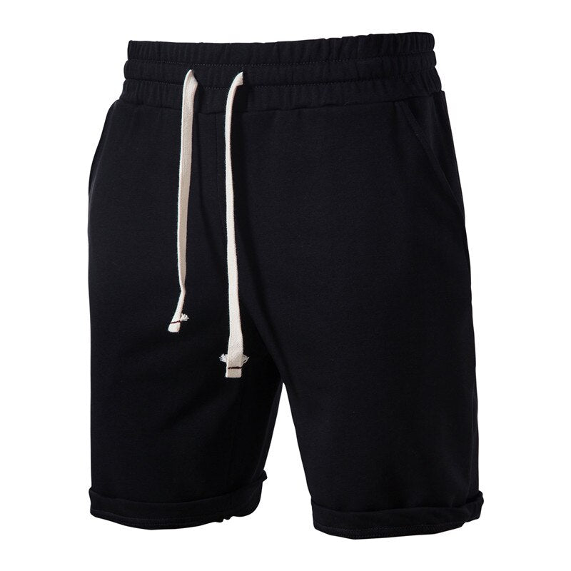 100% Cotton Men's Drawstring Shorts with Pockets