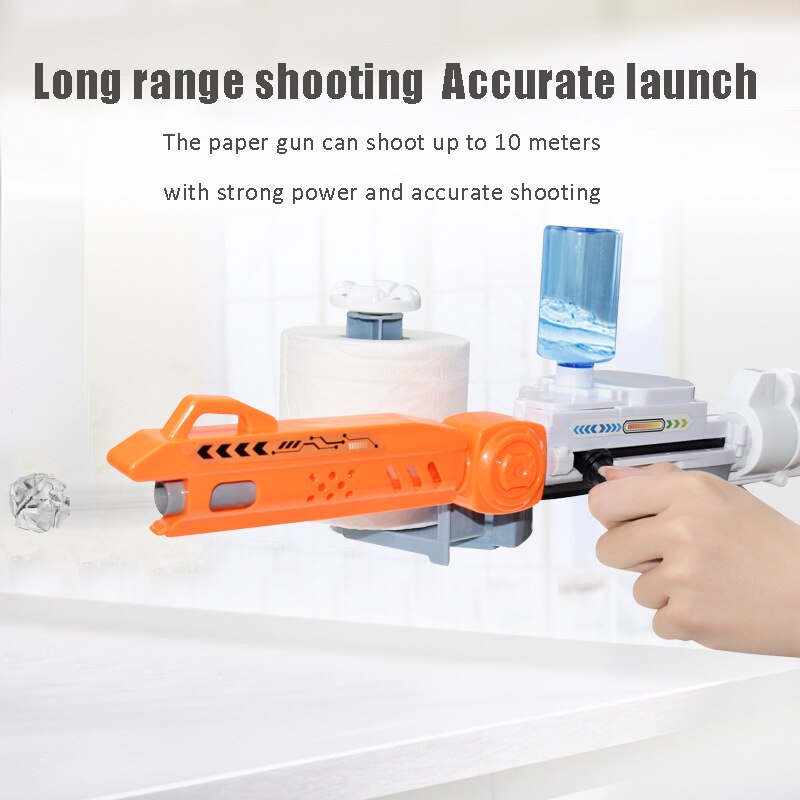 Toilet Paper Blaster Kids Shooting Game Toy