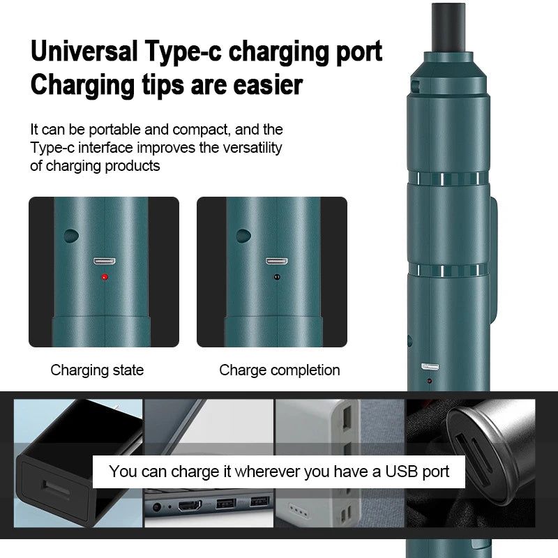 88pcs Mini USB Cordless Electric Screwdriver Set 3.6V by HitMyNeed