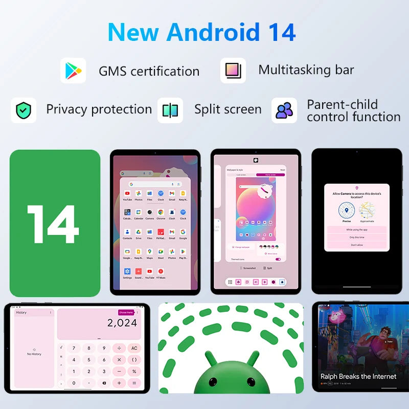 8.4" Android 14 Tablet, G99, 16GB RAM, 128GB UFS2.1 by HitMyNeed