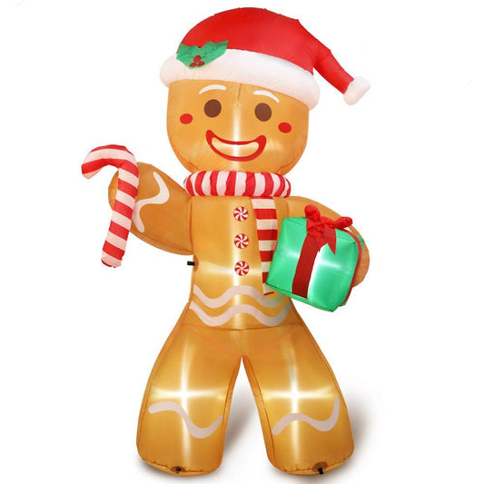 8ft Inflatable Gingerbread Man Christmas Decoration by HitMyNeed