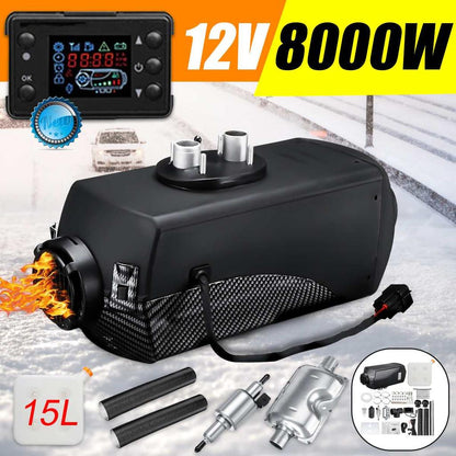 8kW 12V Diesel Air Heater with 15L Tank by HitMyNeed