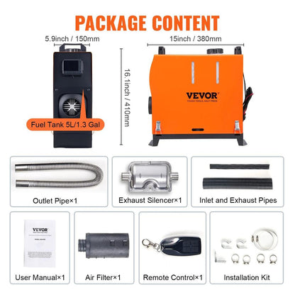 8kW Diesel Air Heater with LCD and Remote Control by HitMyNeed