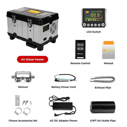 8KW Toolbox Diesel Air Heater with APP & Dual Power by HitMyNeed