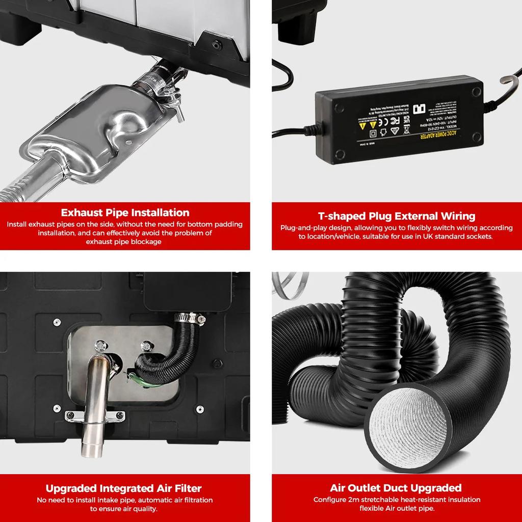 8KW Toolbox Diesel Air Heater with APP & Dual Power by HitMyNeed