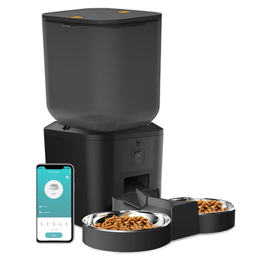 8L Automatic Cat Feeder with 1080p WiFi Camera 1-bowl by HitMyNeed
