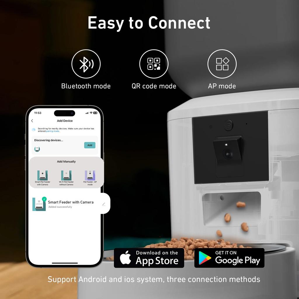 8L Automatic Cat Feeder with 1080p WiFi Camera by HitMyNeed