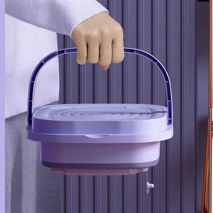 8L Foldable Mini Washing Machine with Spin Dryer by HitMyNeed