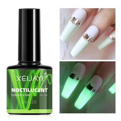 8ml Luminous Glow In The Dark Gel Top Coat by HitMyNeed