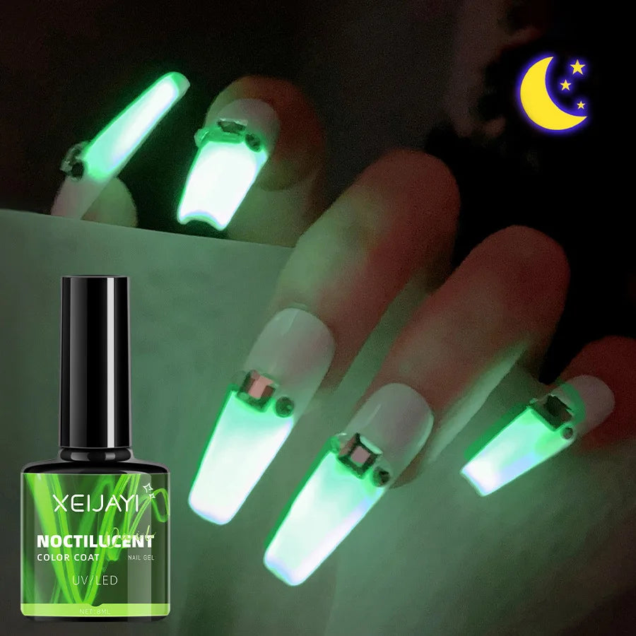 8ml Luminous Glow In The Dark Gel Top Coat by HitMyNeed