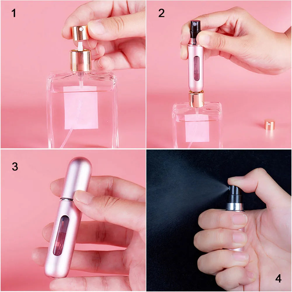 8ml Refillable Perfume Atomizer Travel Spray Bottle by HitMyNeed