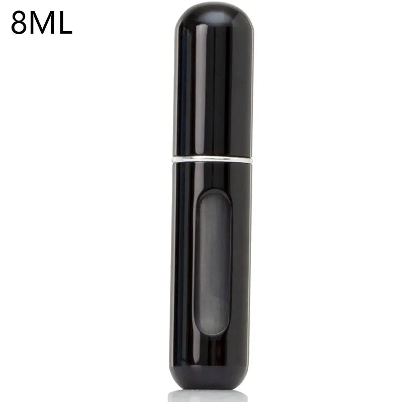8ml Refillable Perfume Atomizer Travel Spray Bottle 8ml-bright-black by HitMyNeed
