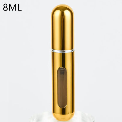 8ml Refillable Perfume Atomizer Travel Spray Bottle 8ml-bright-gold by HitMyNeed