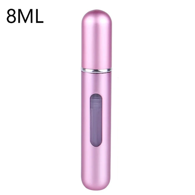 8ml Refillable Perfume Atomizer Travel Spray Bottle 8ml-matte-pink by HitMyNeed