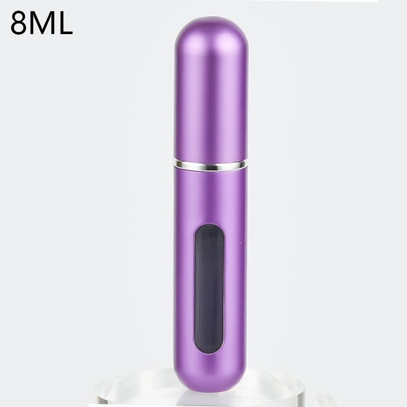 8ml Refillable Perfume Atomizer Travel Spray Bottle 8ml-matte-purple by HitMyNeed