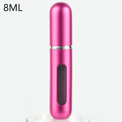 8ml Refillable Perfume Atomizer Travel Spray Bottle 8ml-matte-rose-red by HitMyNeed