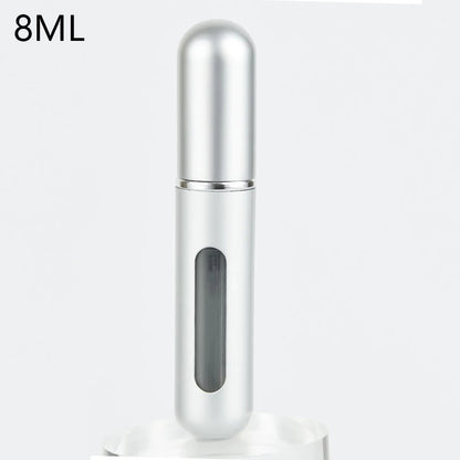 8ml Refillable Perfume Atomizer Travel Spray Bottle 8ml-matte-silver by HitMyNeed