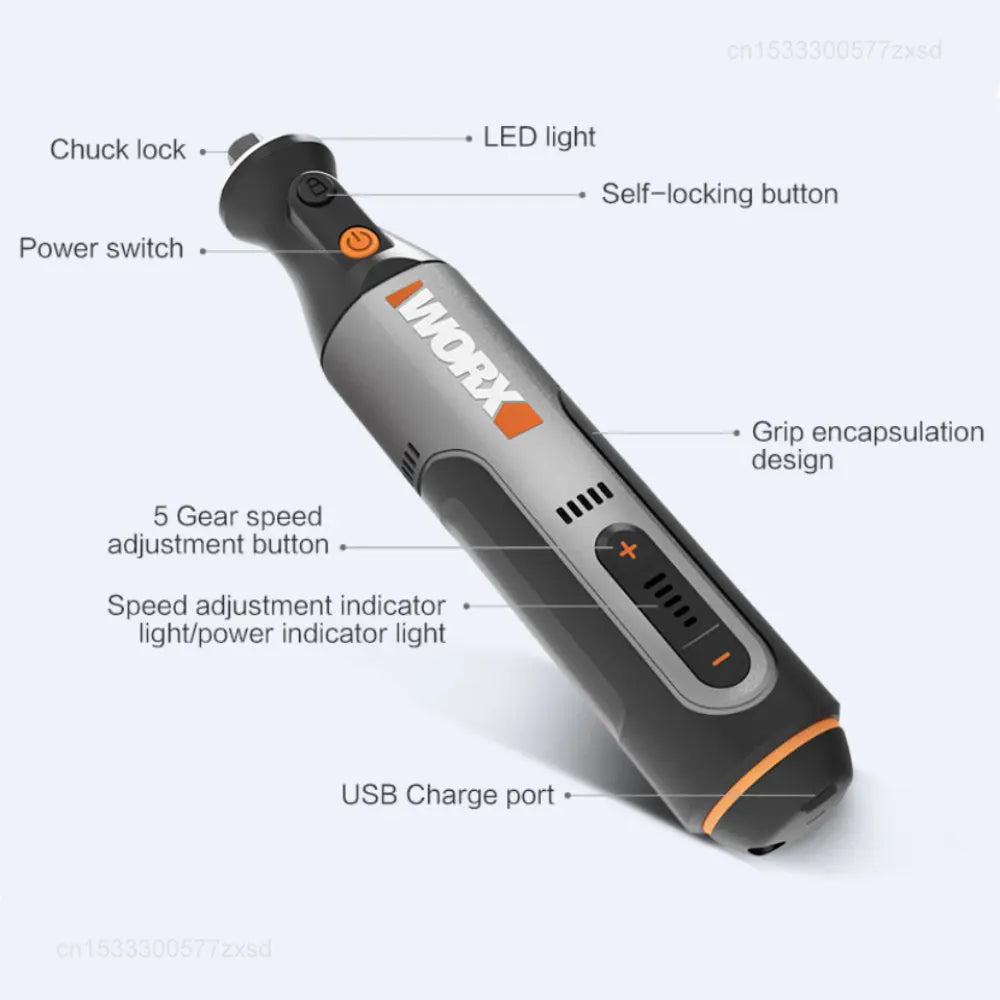 8V Cordless Rotary Tool Set with USB Charging by HitMyNeed