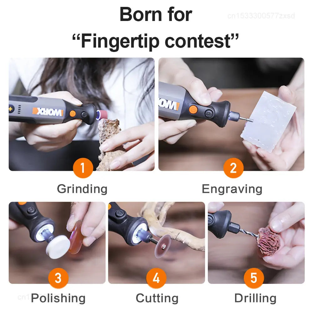 8V Cordless Rotary Tool Set with USB Charging by HitMyNeed