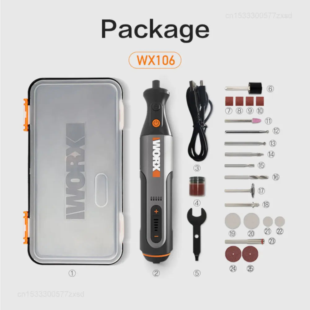 8V Cordless Rotary Tool Set with USB Charging by HitMyNeed