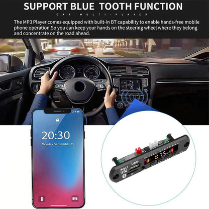 9-12V Car MP3 Decoder Board with Bluetooth 5.0 & FM by HitMyNeed