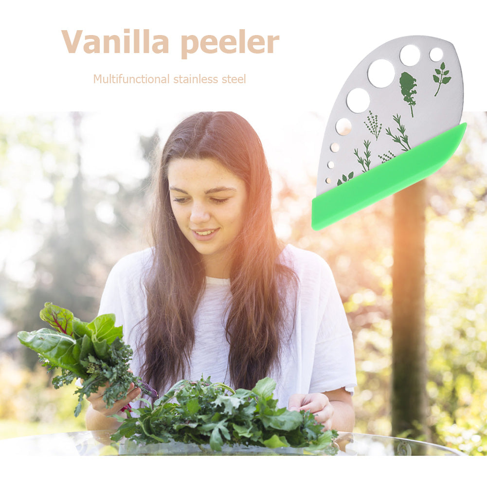 9-Hole Herb Leaf Remover and Cutter Tool by HitMyNeed