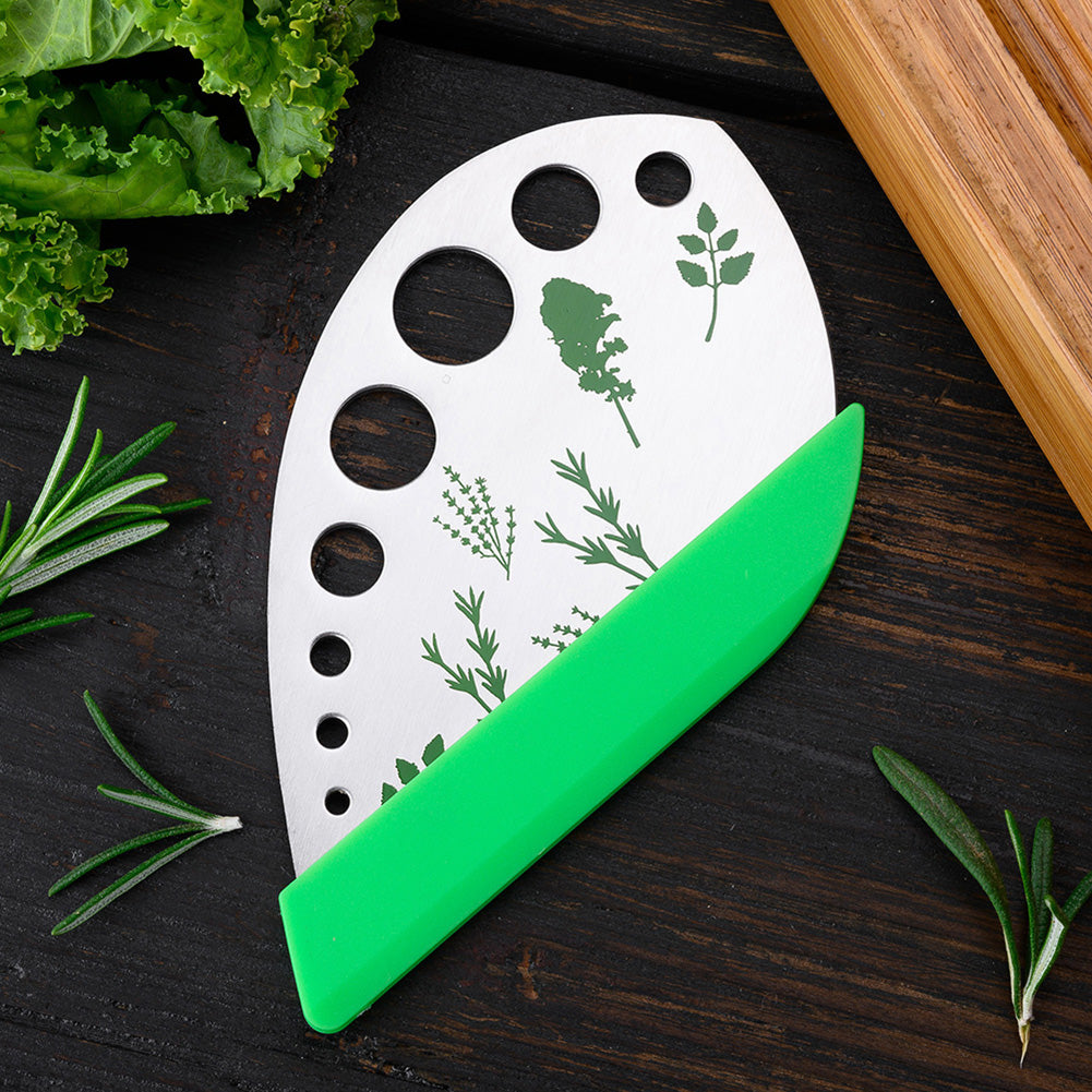 9-Hole Herb Leaf Remover and Cutter Tool by HitMyNeed
