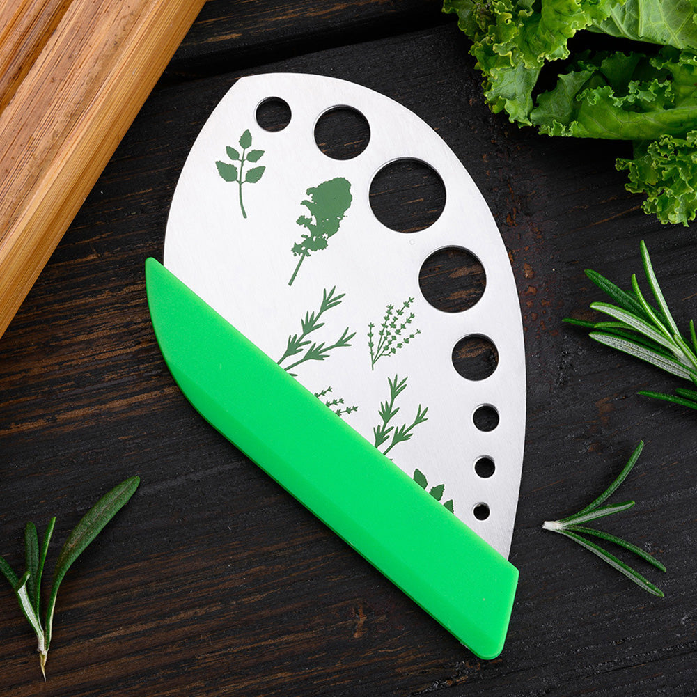 9-Hole Herb Leaf Remover and Cutter Tool by HitMyNeed
